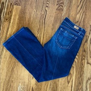 Paige Laurel Canyon Lowrise Bootcut Blue Jeans